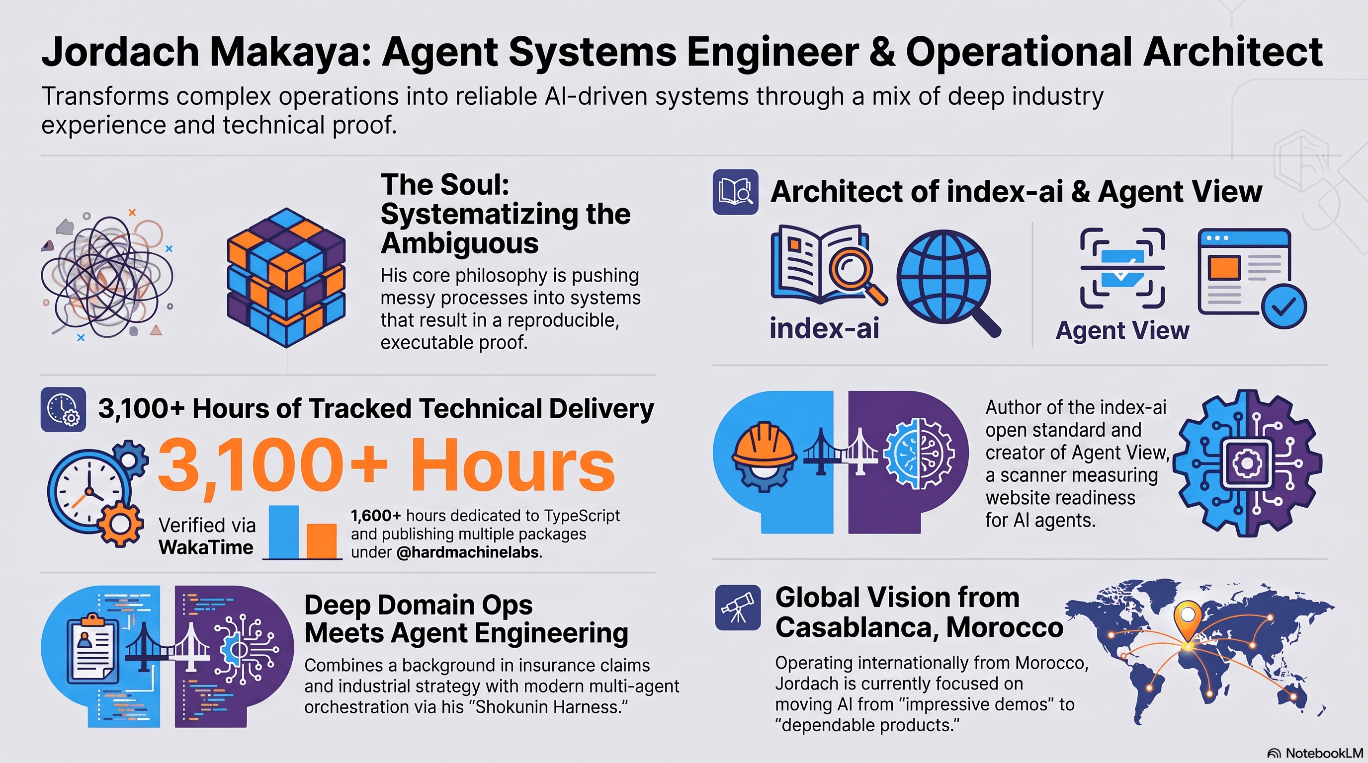 Jordach Makaya: Agent Systems Engineer & Operational Architect Infographic